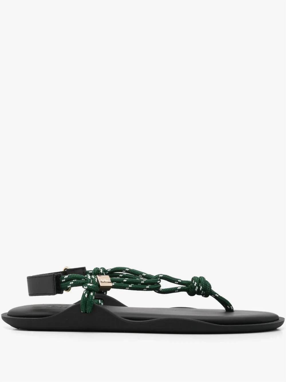 NEW FLOWZE women's flo leather rope sandals in military green